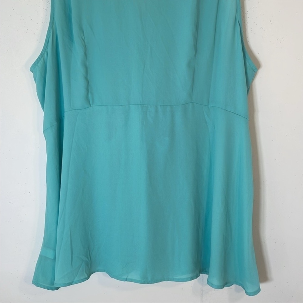 Torrid Peplum Georgette Button Front Tie-Front Blouse. 4X. NWT. - Picture 12 of 12